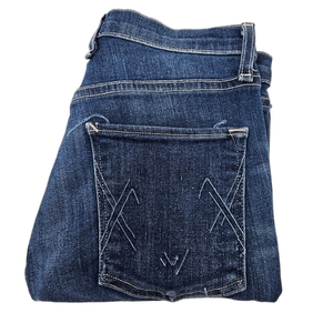 McGuire Raw Hem Jeans Blue 185B Size 24 Anthropologie Made in‎ USA High Fashion